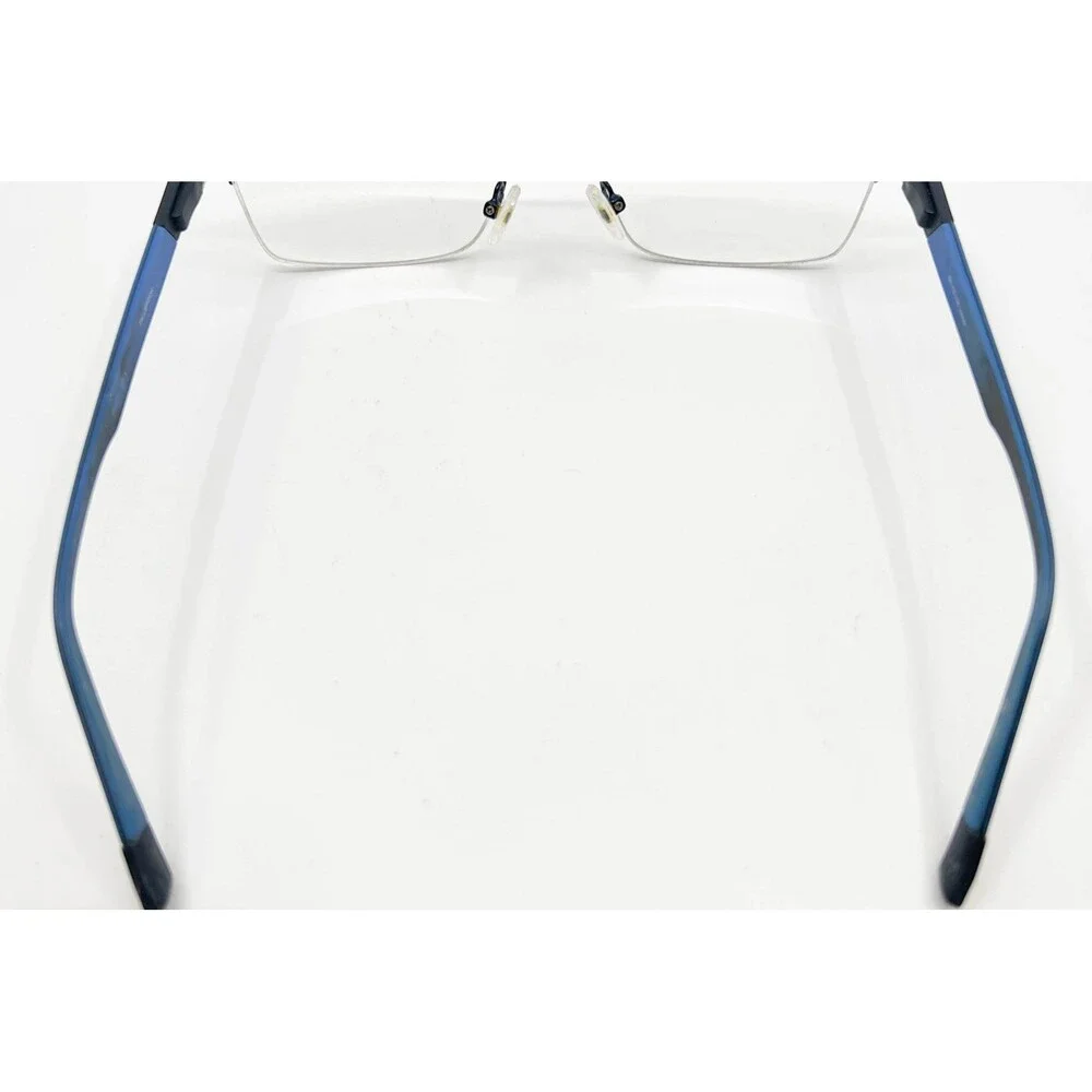 Fallbrook Eyeglasses Frames Mens Navy Blue Semi Rimless Rectangular 55-18-140